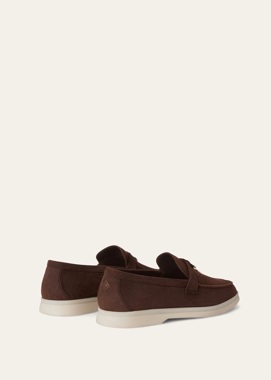 Summer Charms Walk Loafer Suede Chocolate