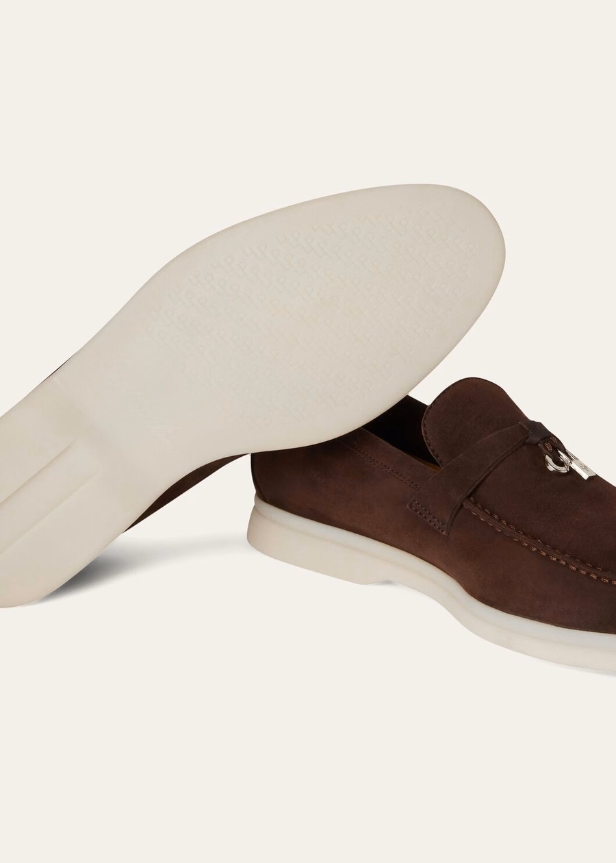 Summer Charms Walk Loafer Suede Chocolate