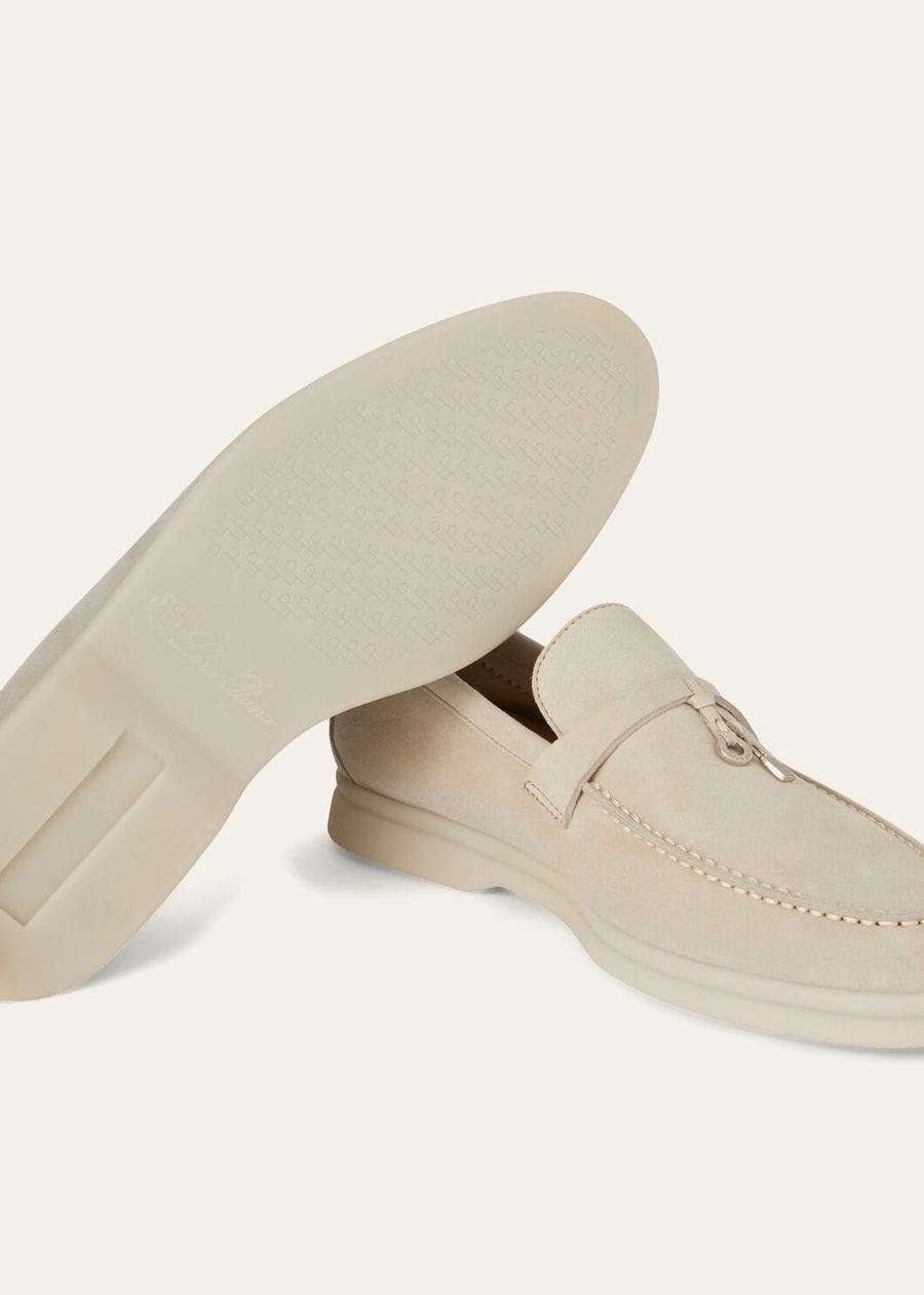 Summer Charms Walk Loafer Suede Powder Pearl