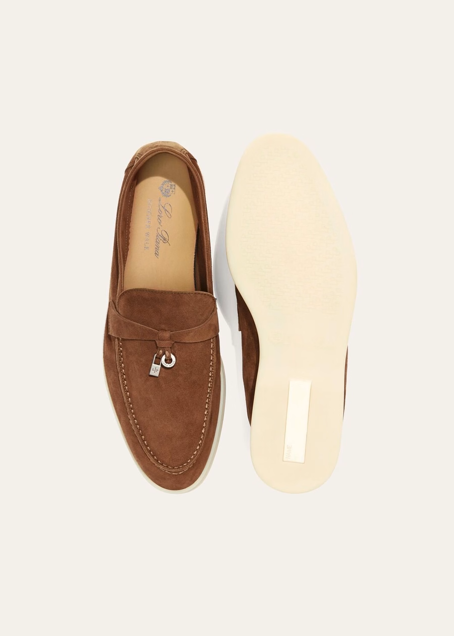 Summer Charms Walk Loafer Suede Saddle Brown