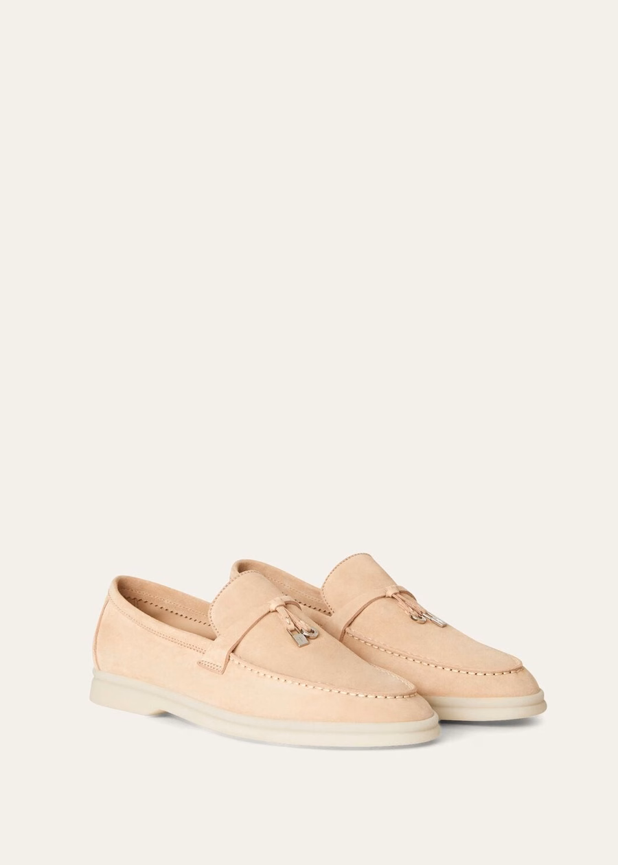Summer Charms Walk Loafer Suede Pink Sand