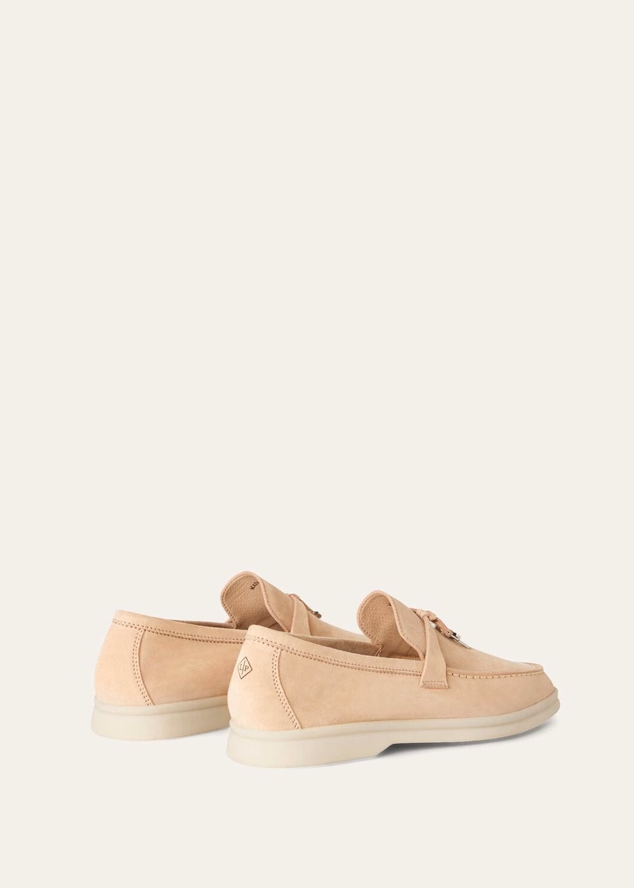 Summer Charms Walk Loafer Suede Pink Sand