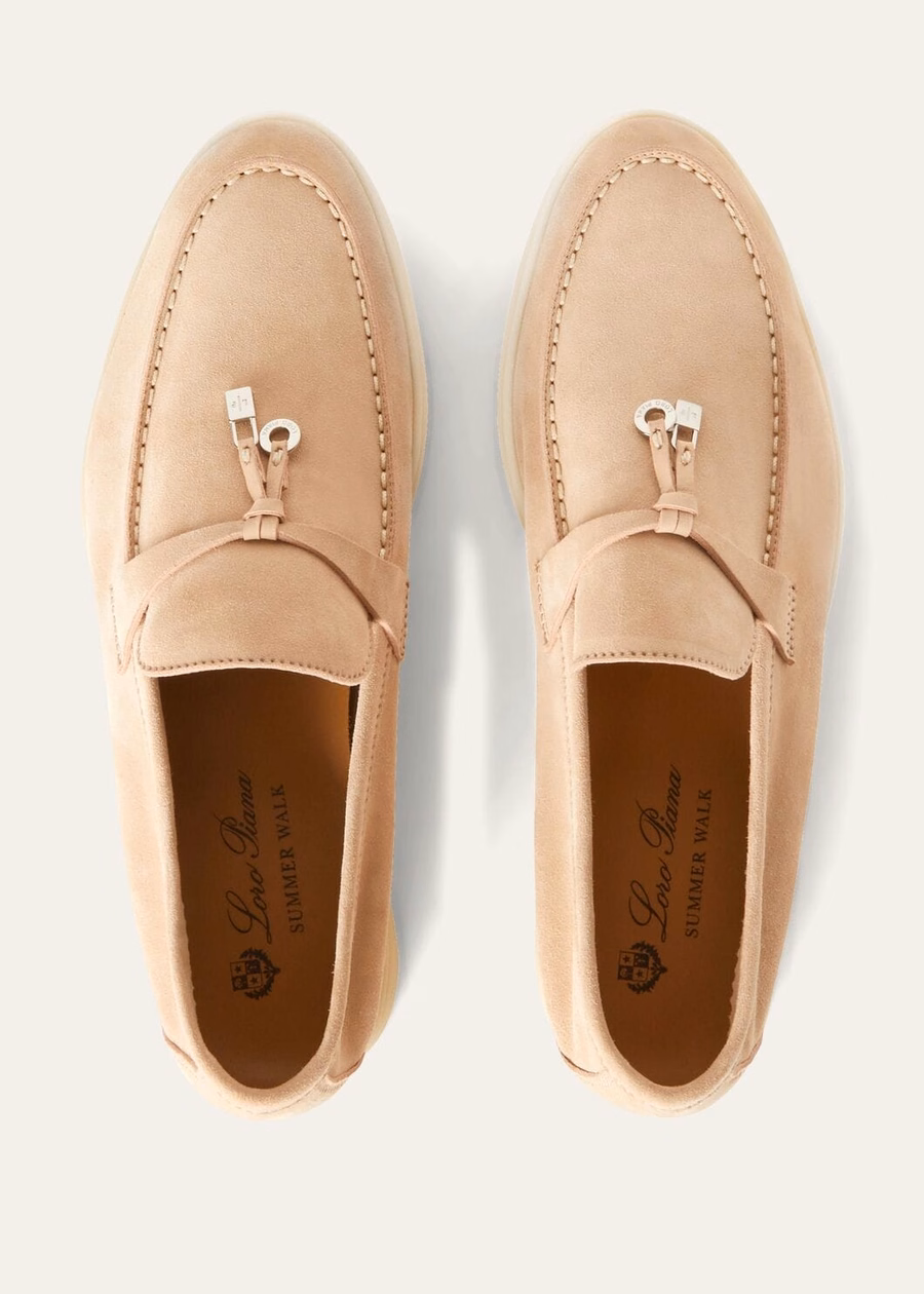 Summer Charms Walk Loafer Suede Pink Sand