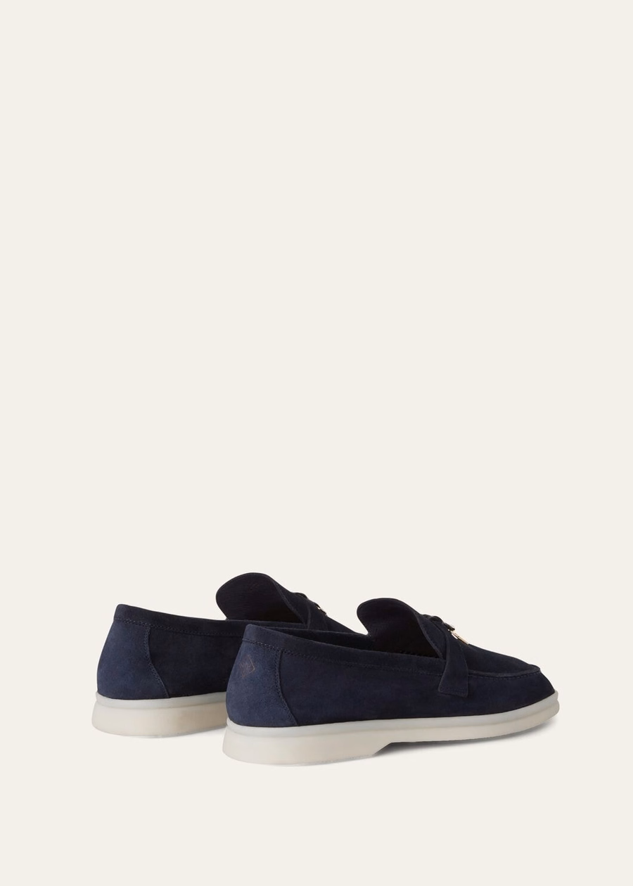 Summer Charms Walk Loafer Suede Argo Blue Melange