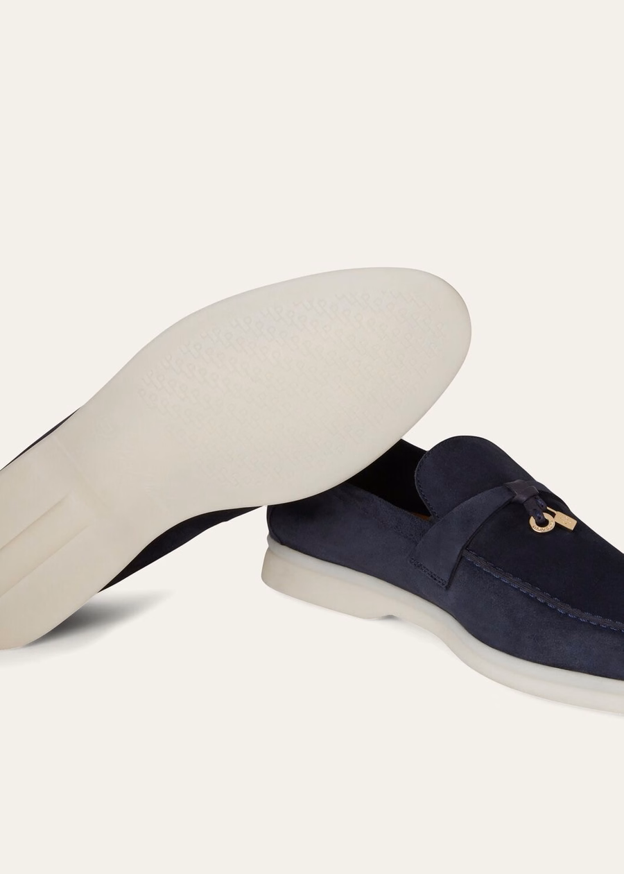 Summer Charms Walk Loafer Suede Argo Blue Melange