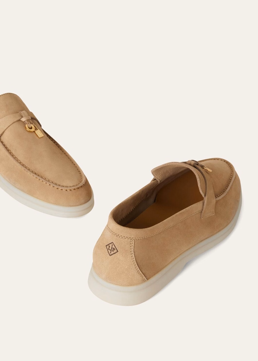 Summer Charms Walk Loafer Suede Sandstone