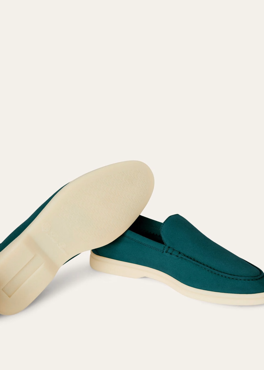 Summer Walk Loafer Suede Agano Green