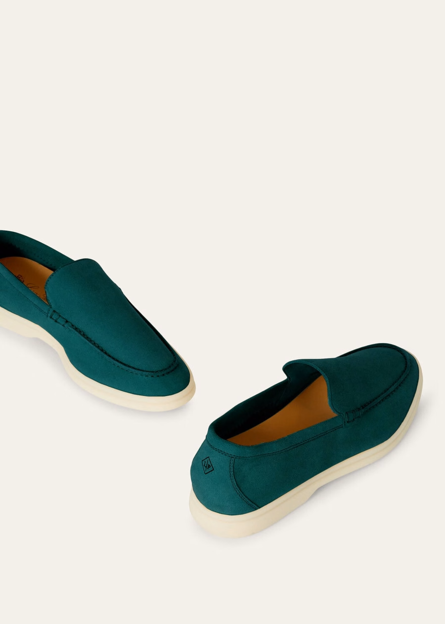 Summer Walk Loafer Suede Agano Green