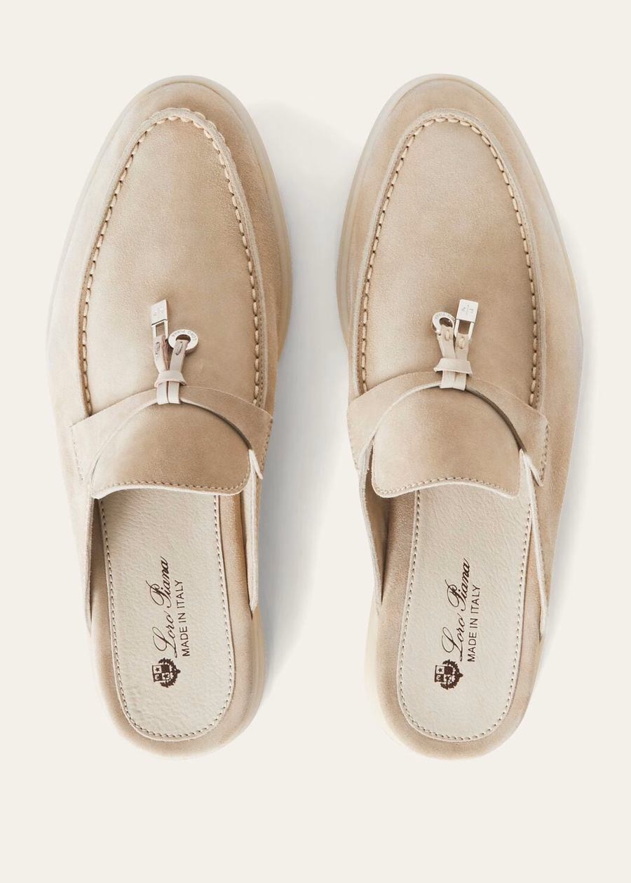 Babouche Charms Walk Loafer suede goatskin leather
