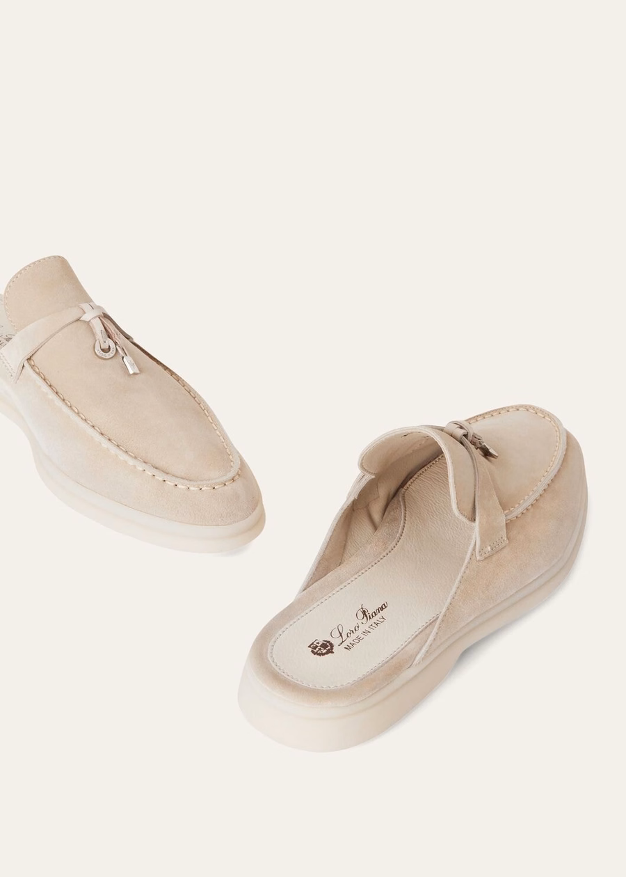 Babouche Charms Walk Loafer suede goatskin leather