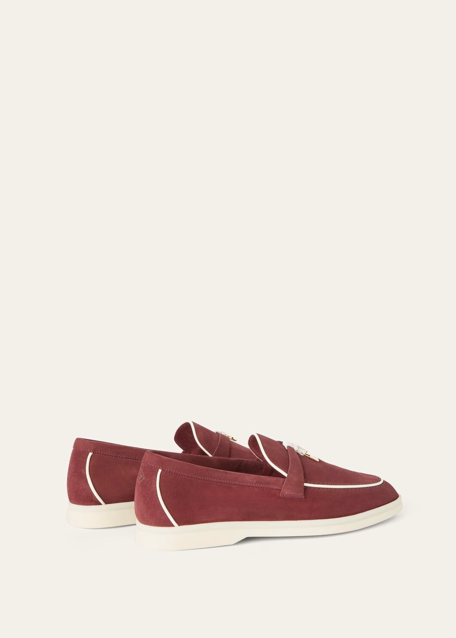 Summer Charms Walk Loafer suede goatskin Azuki Beans