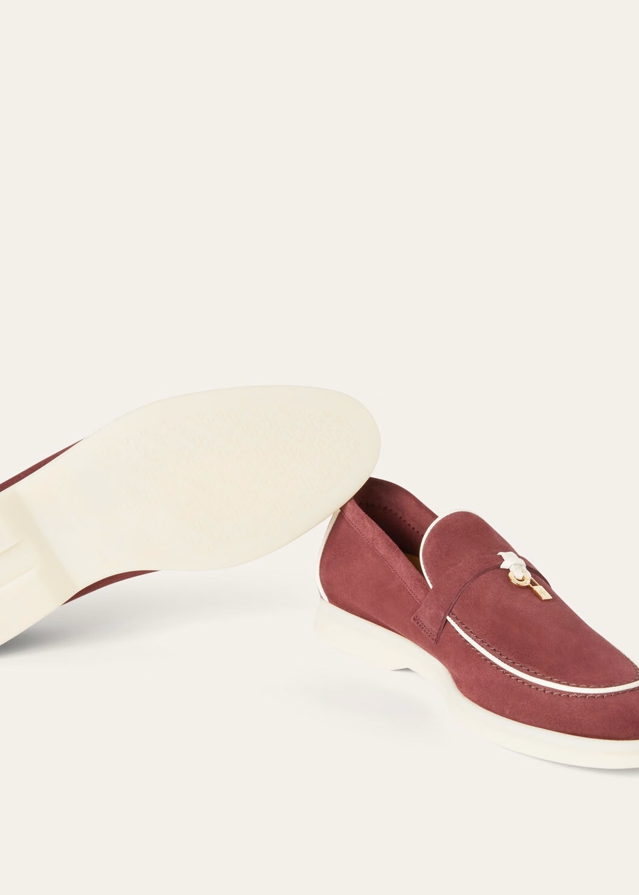 Summer Charms Walk Loafer suede goatskin Azuki Beans