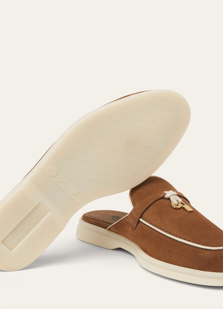 Charms Walk Babouche Loafer Suede Goatskin Mole