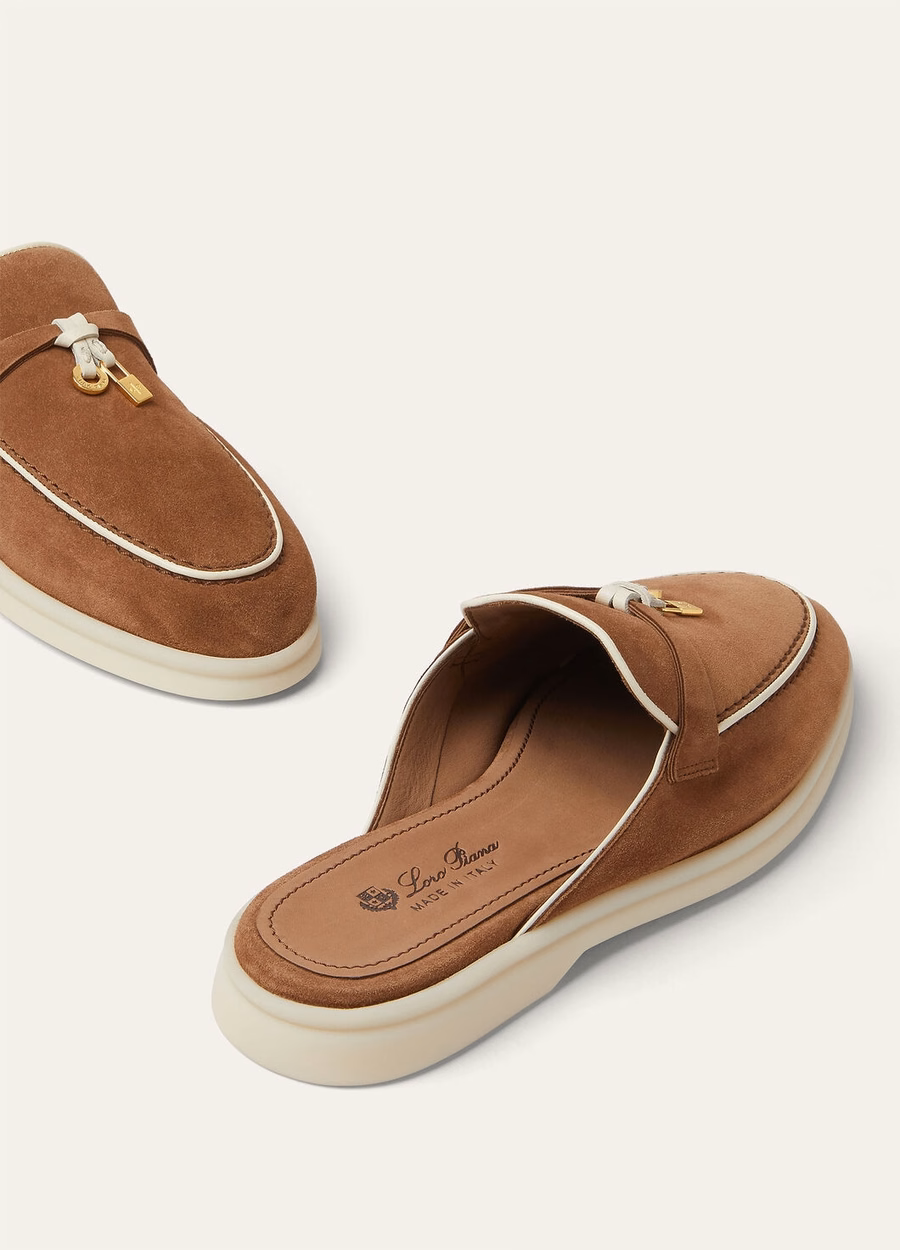 Charms Walk Babouche Loafer Suede Goatskin Mole