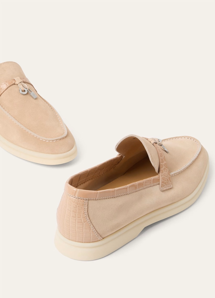 Summer Charms Walk Loafer Suede Himalaya Rose