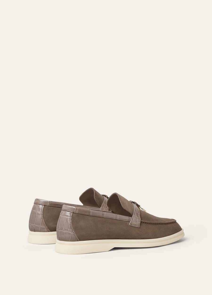 Summer Charms Walk Loafer Suede Puddle Grey