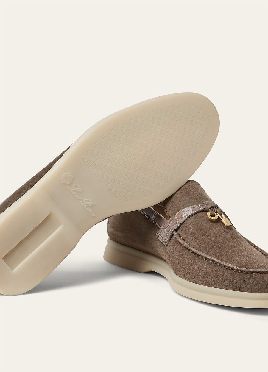 Summer Charms Walk Loafer Suede Puddle Grey