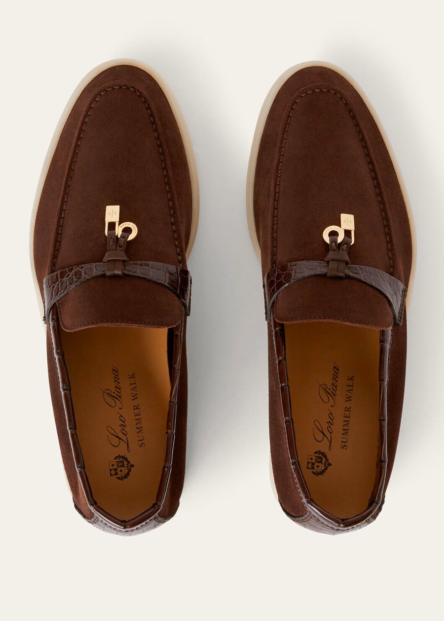 Summer Charms Walk Loafer Suede Chocolate