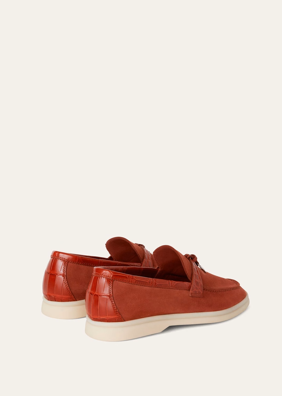 Summer Charms Walk Loafer Suede Raw Sienna
