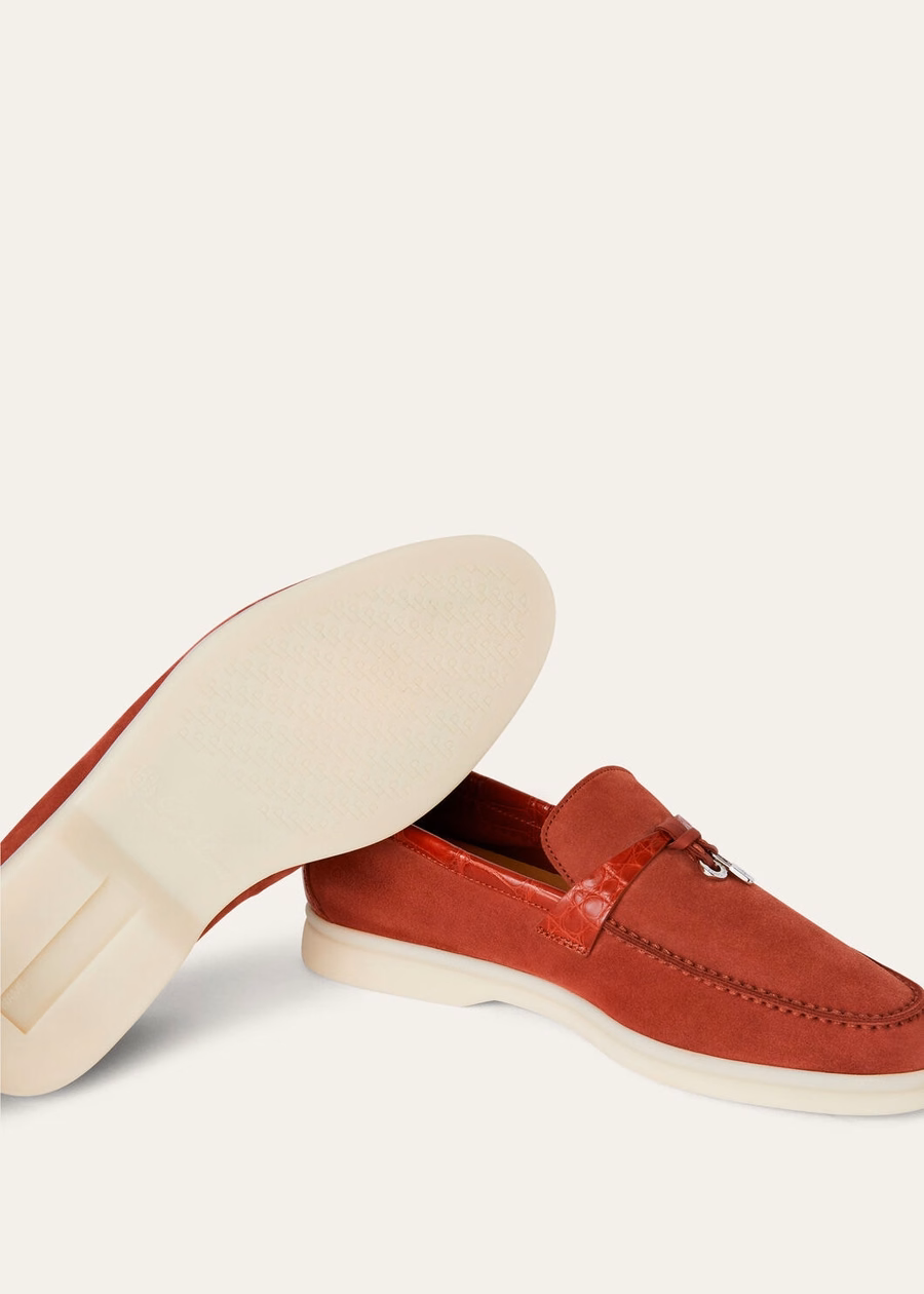 Summer Charms Walk Loafer Suede Raw Sienna
