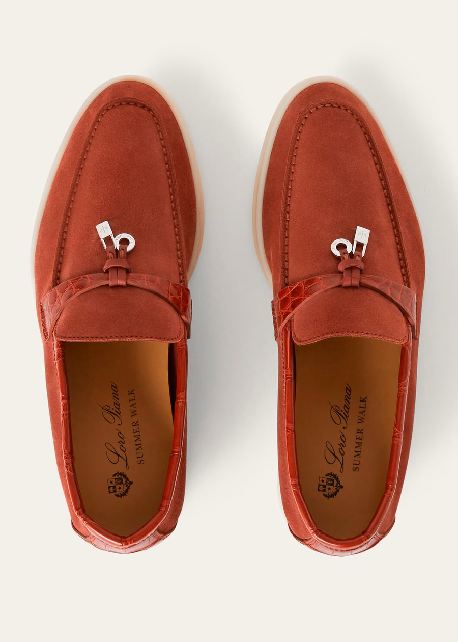 Summer Charms Walk Loafer Suede Raw Sienna