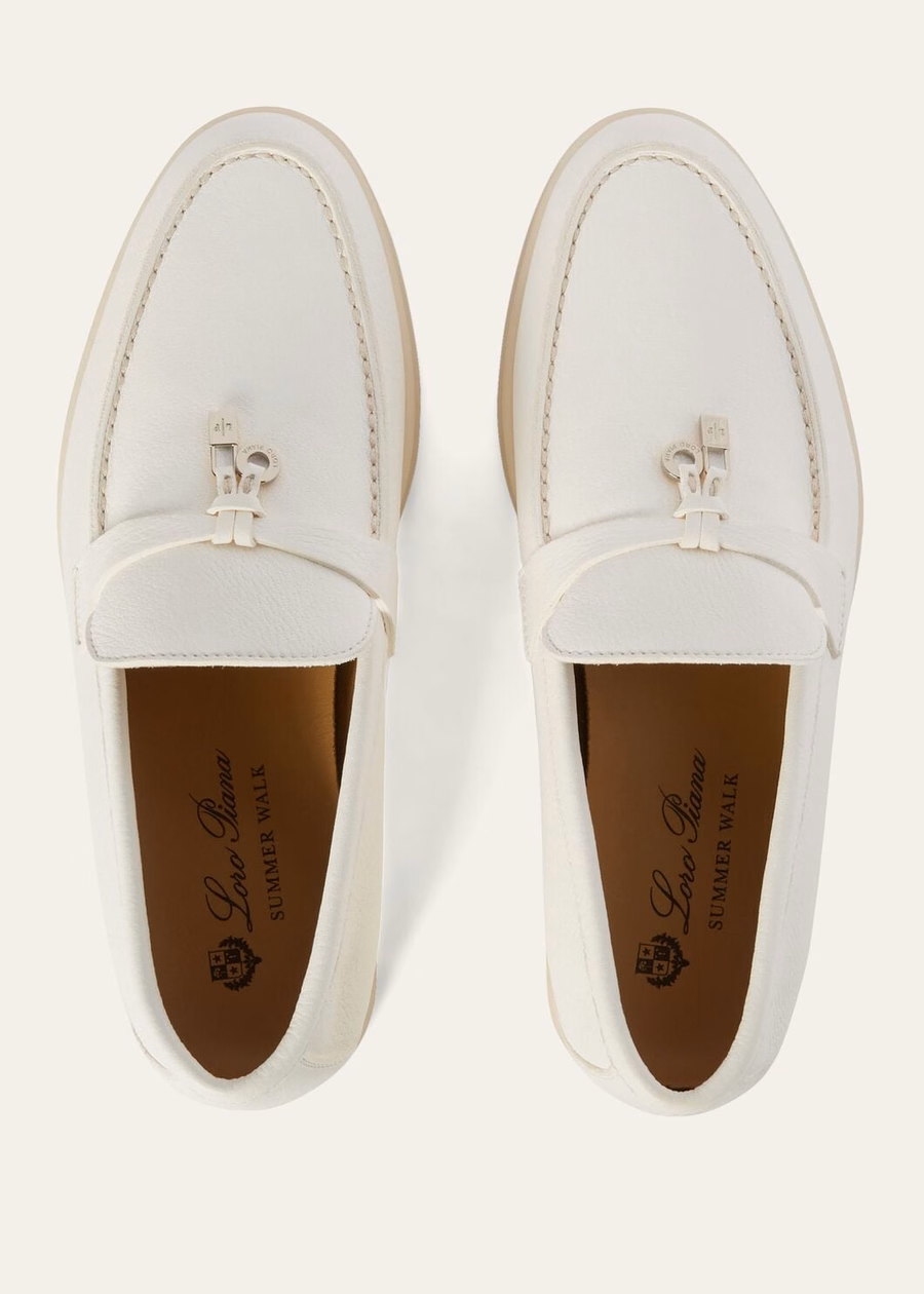 Summer Charms Walk Loafer Deerskin White