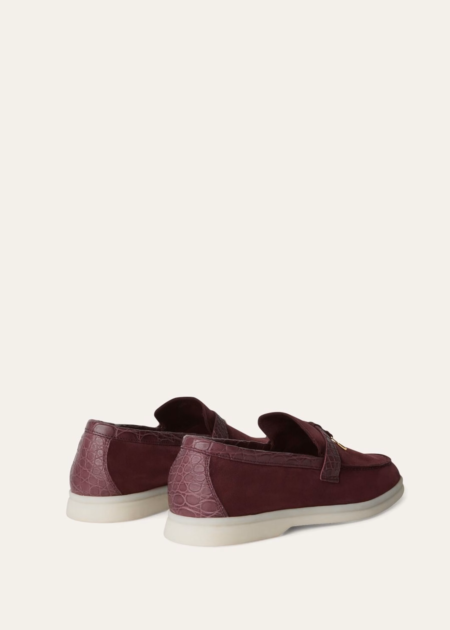 Summer Charms Walk Loafer Suede Wild Plum