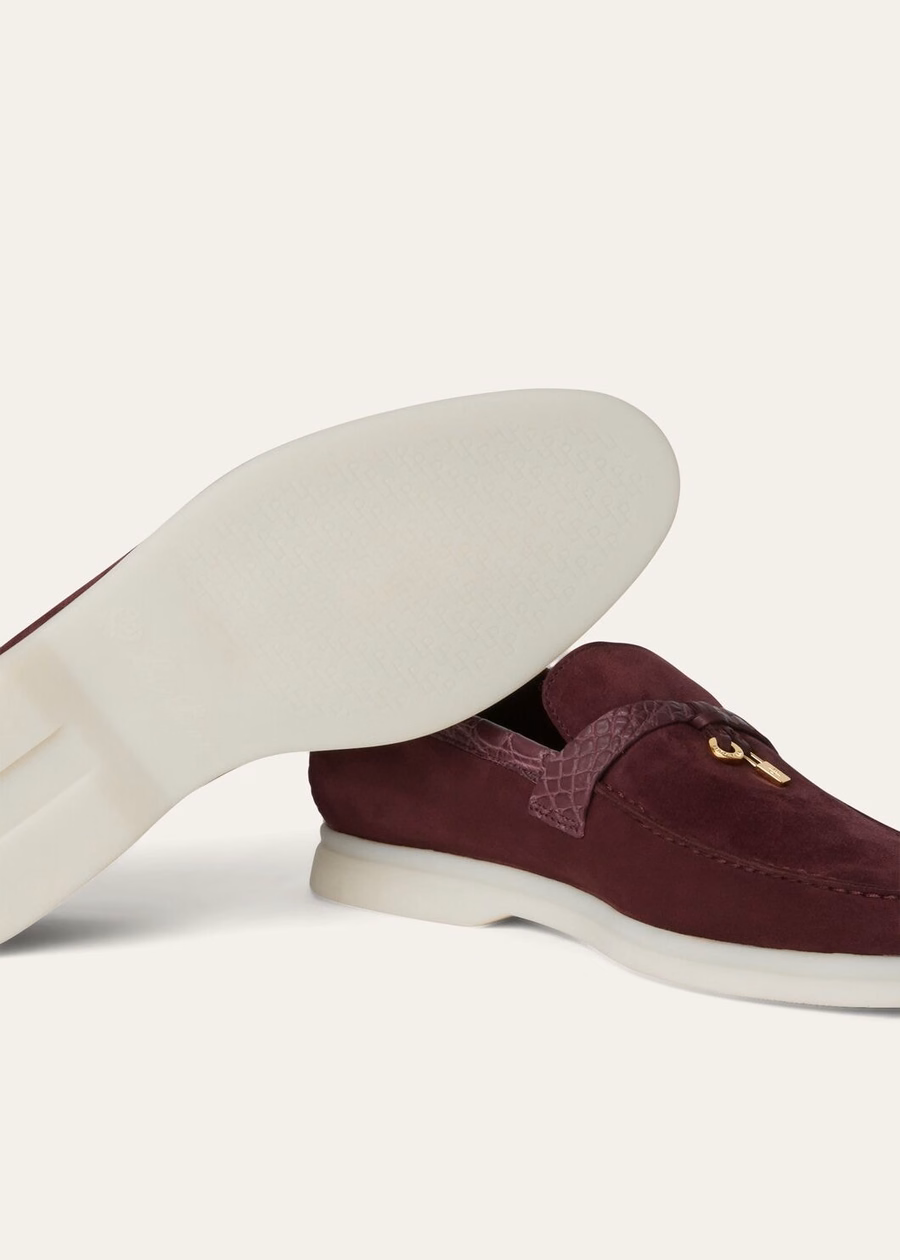 Summer Charms Walk Loafer Suede Wild Plum