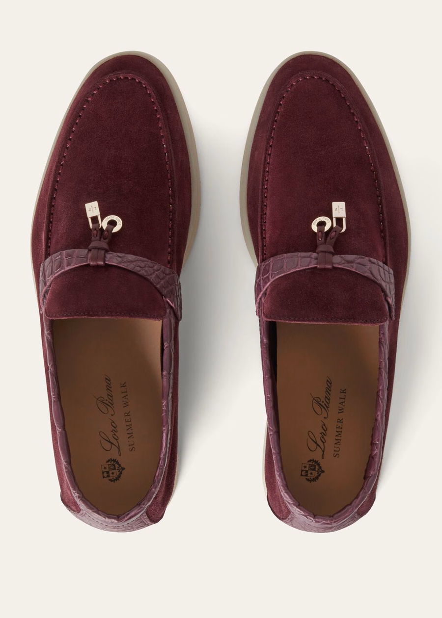 Summer Charms Walk Loafer Suede Wild Plum