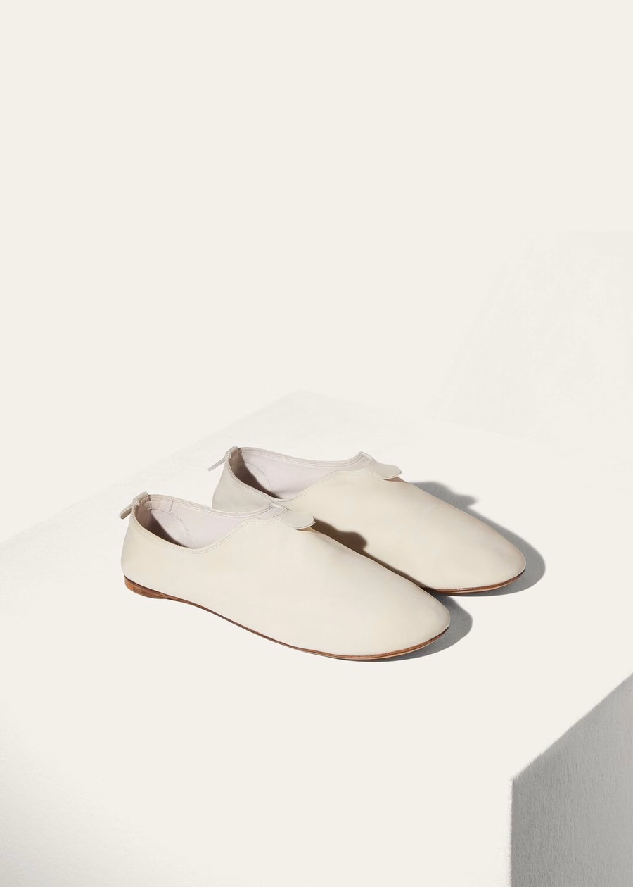 Floaty Loafer Whisper White Calfskin
