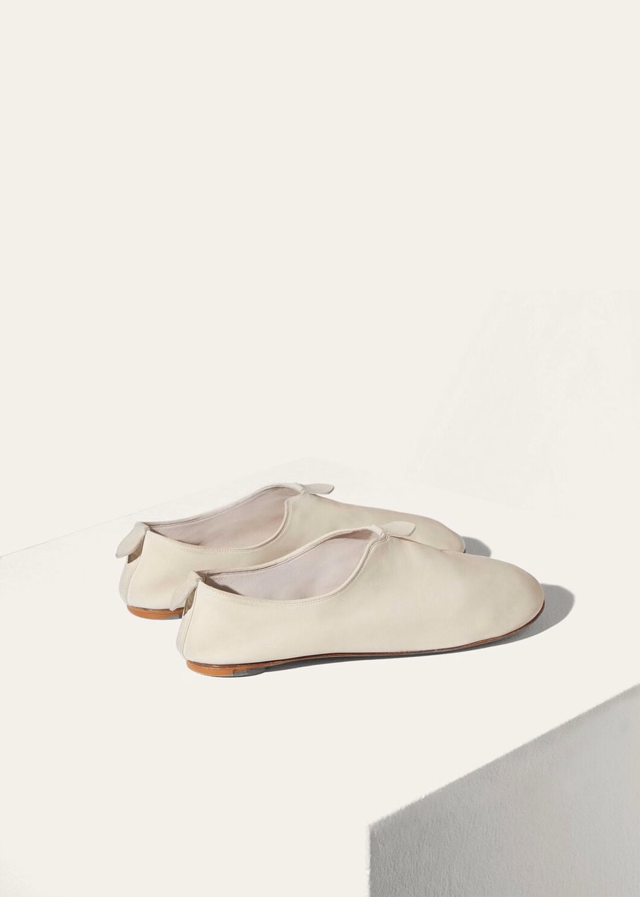 Floaty Loafer Whisper White Calfskin