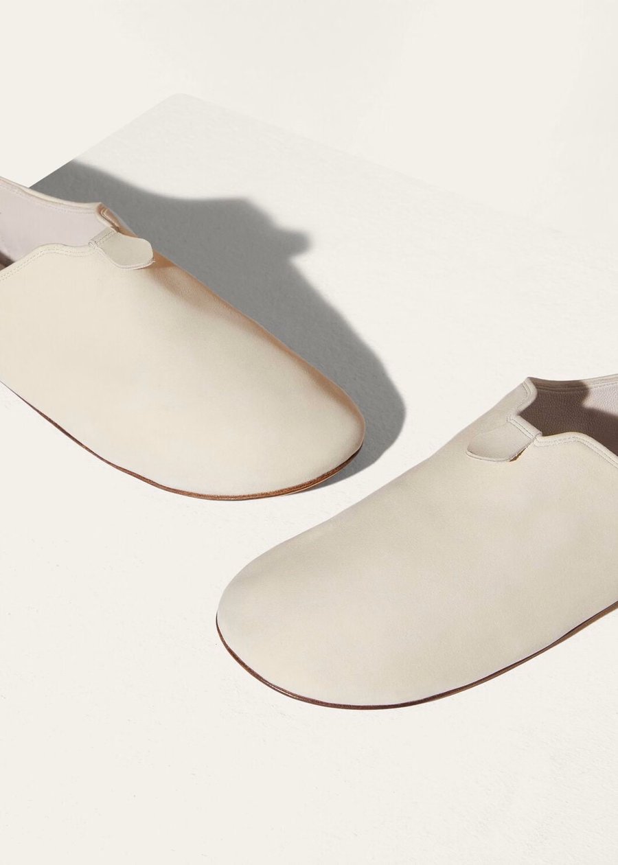 Floaty Loafer Whisper White Calfskin