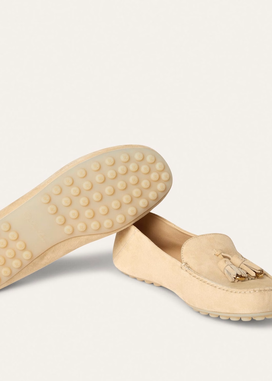Melonpan Dot Sole Walk goat suede loafer