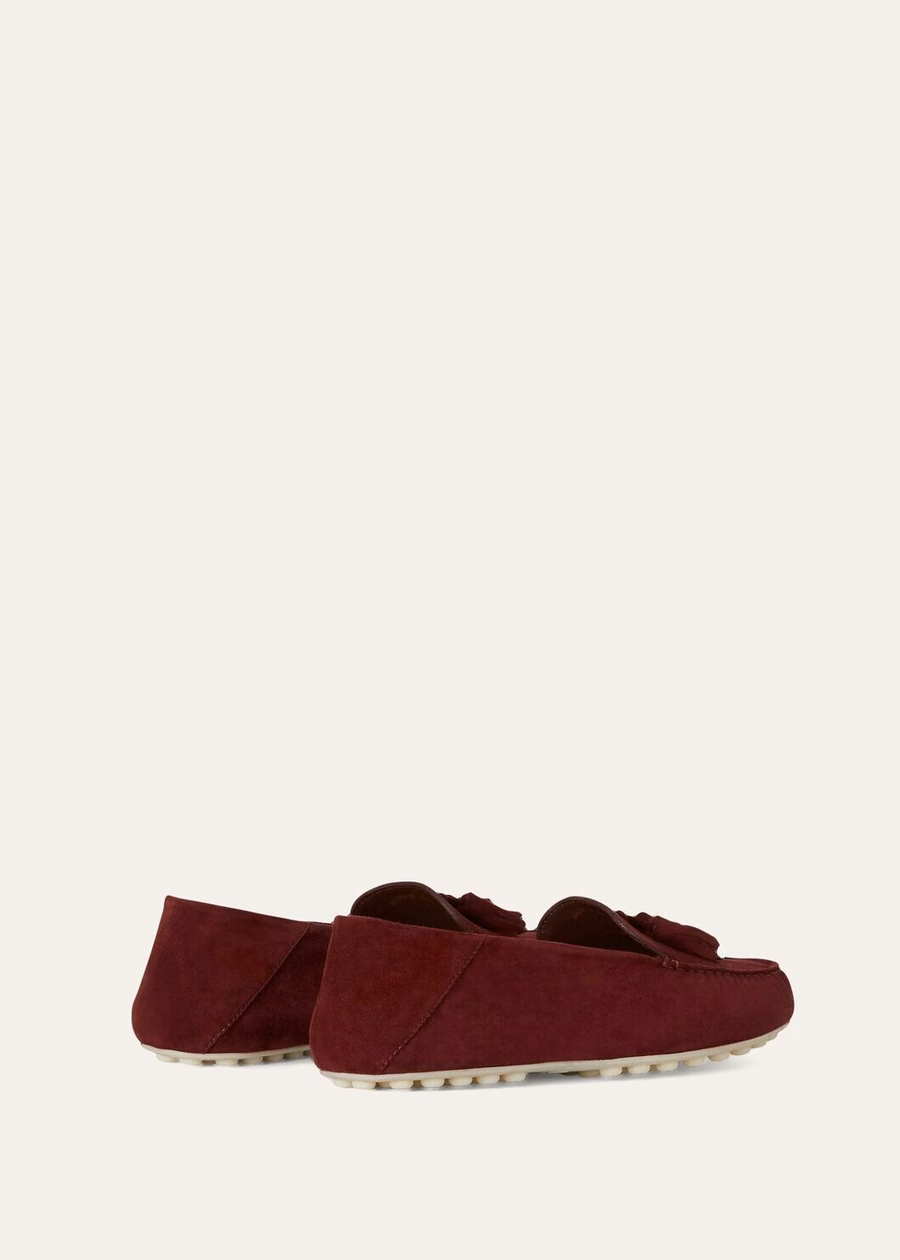 Dot Sole Walk Loafer Goatskin Leather Wild Plum