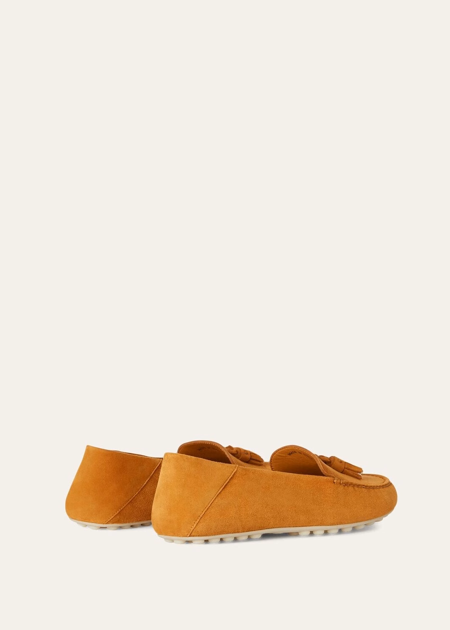 Dot Sole Walk Loafer Goat Suede Chianti Cork