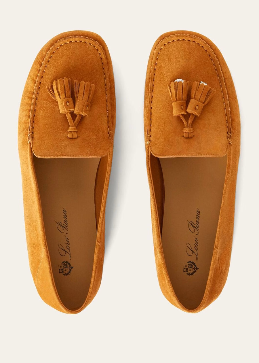 Dot Sole Walk Loafer Goat Suede Chianti Cork