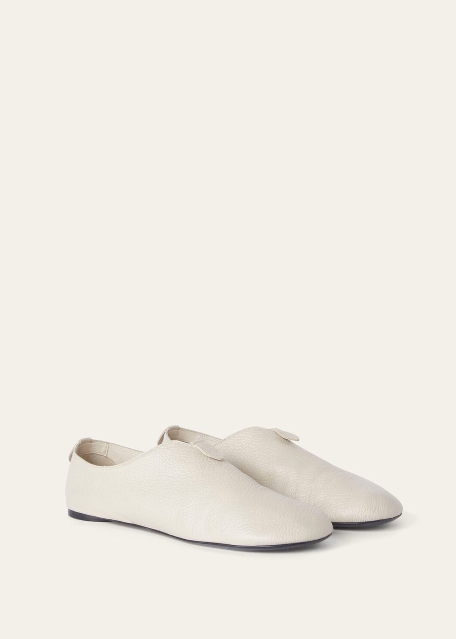 Furscuri and Cream Suede Floating Flat Loafer