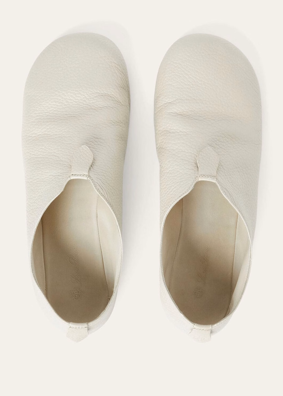 Furscuri and Cream Suede Floating Flat Loafer