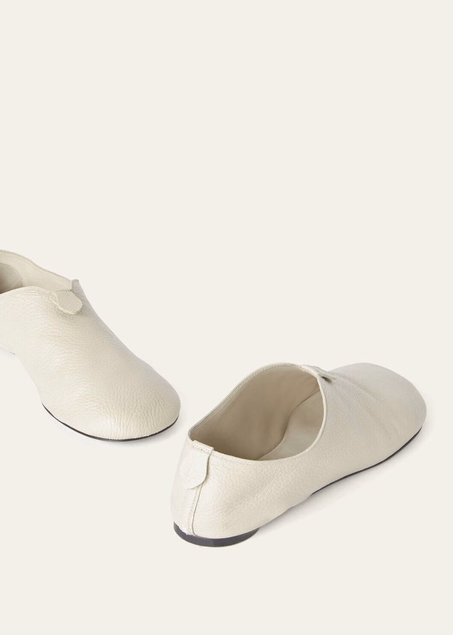 Furscuri and Cream Suede Floating Flat Loafer