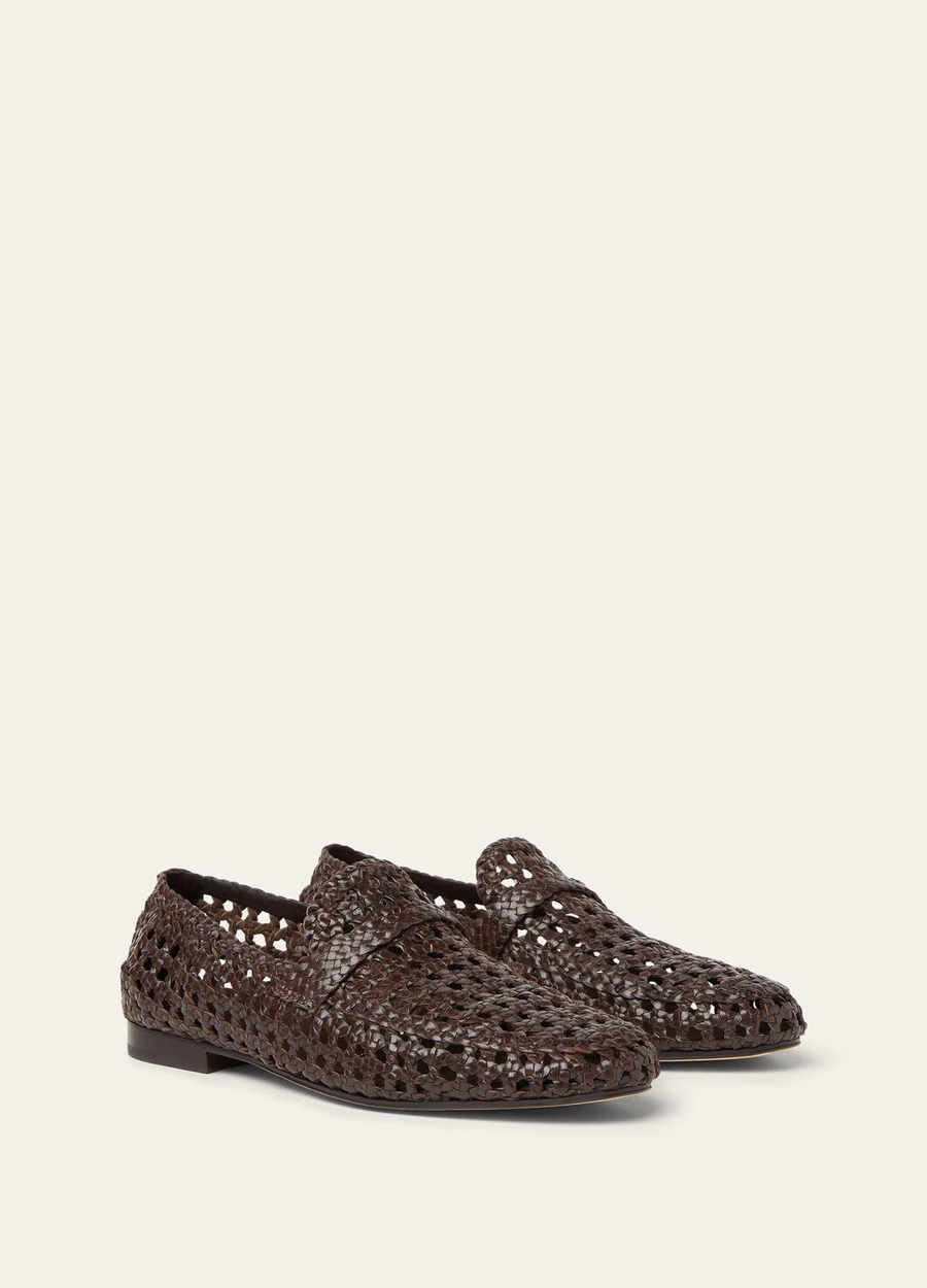 Leon Loafer powder brown goatskin
