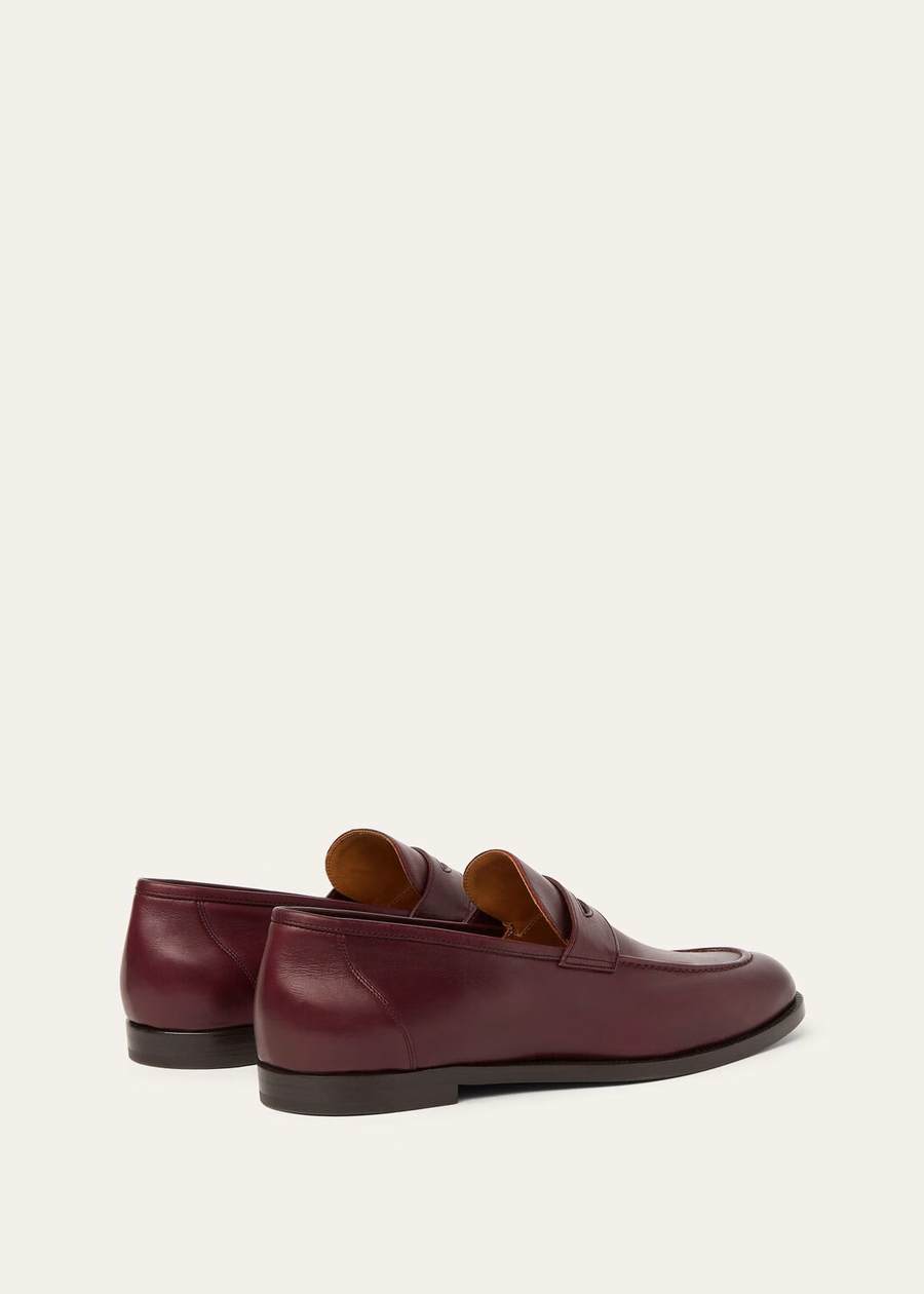 Sergio Loafer calfskin Deep Maroon