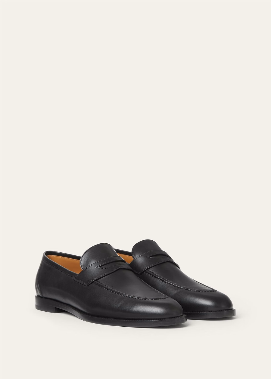 Sergio loafer in black calfskin