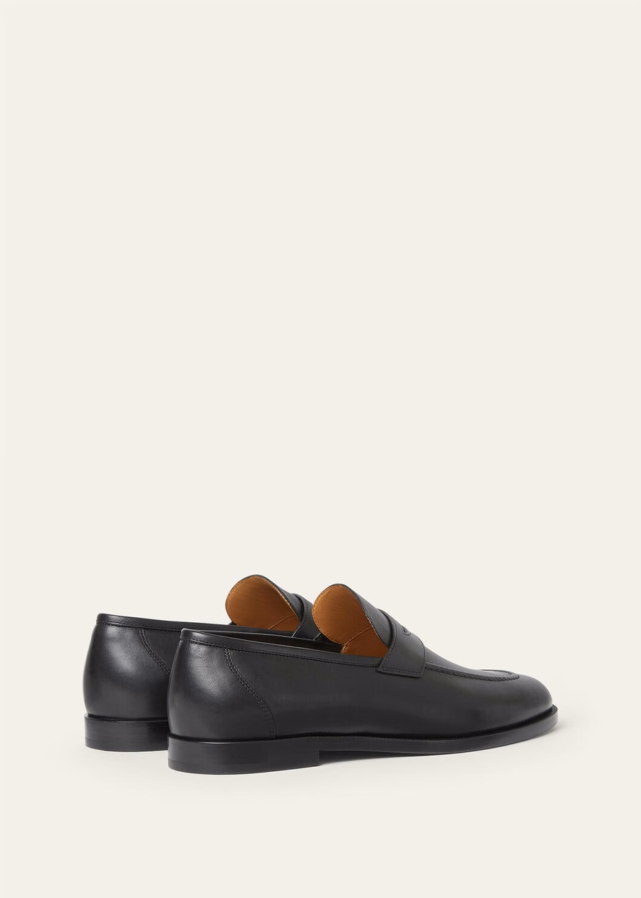 Sergio loafer in black calfskin