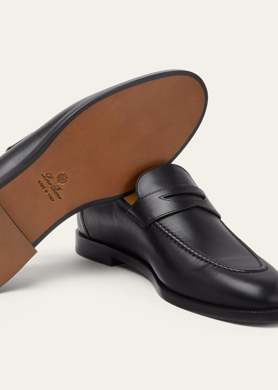 Sergio loafer in black calfskin