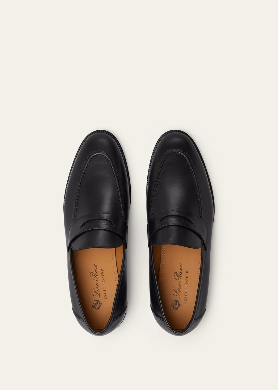 Sergio loafer in black calfskin