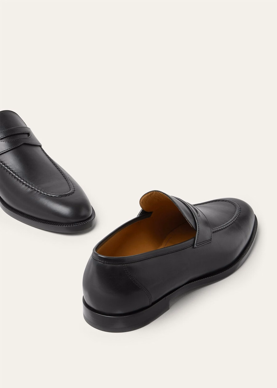 Sergio loafer in black calfskin
