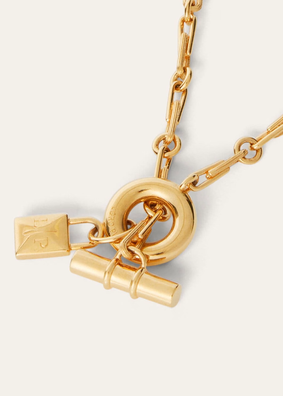 My Charms Brass Necklace Gold Sun Jewel