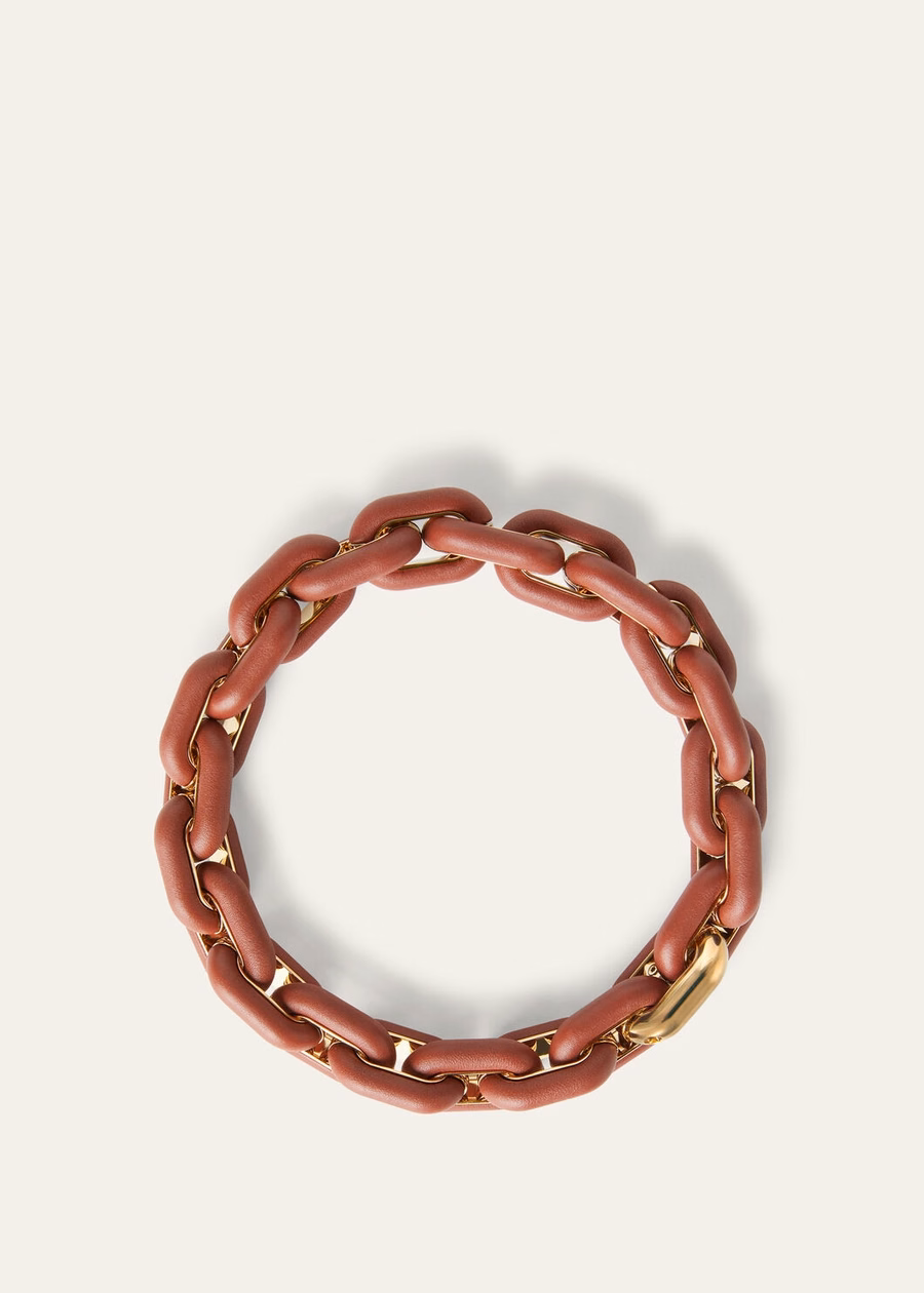 Deep Kummel brass duo chain necklace/Sun jewelry Gold