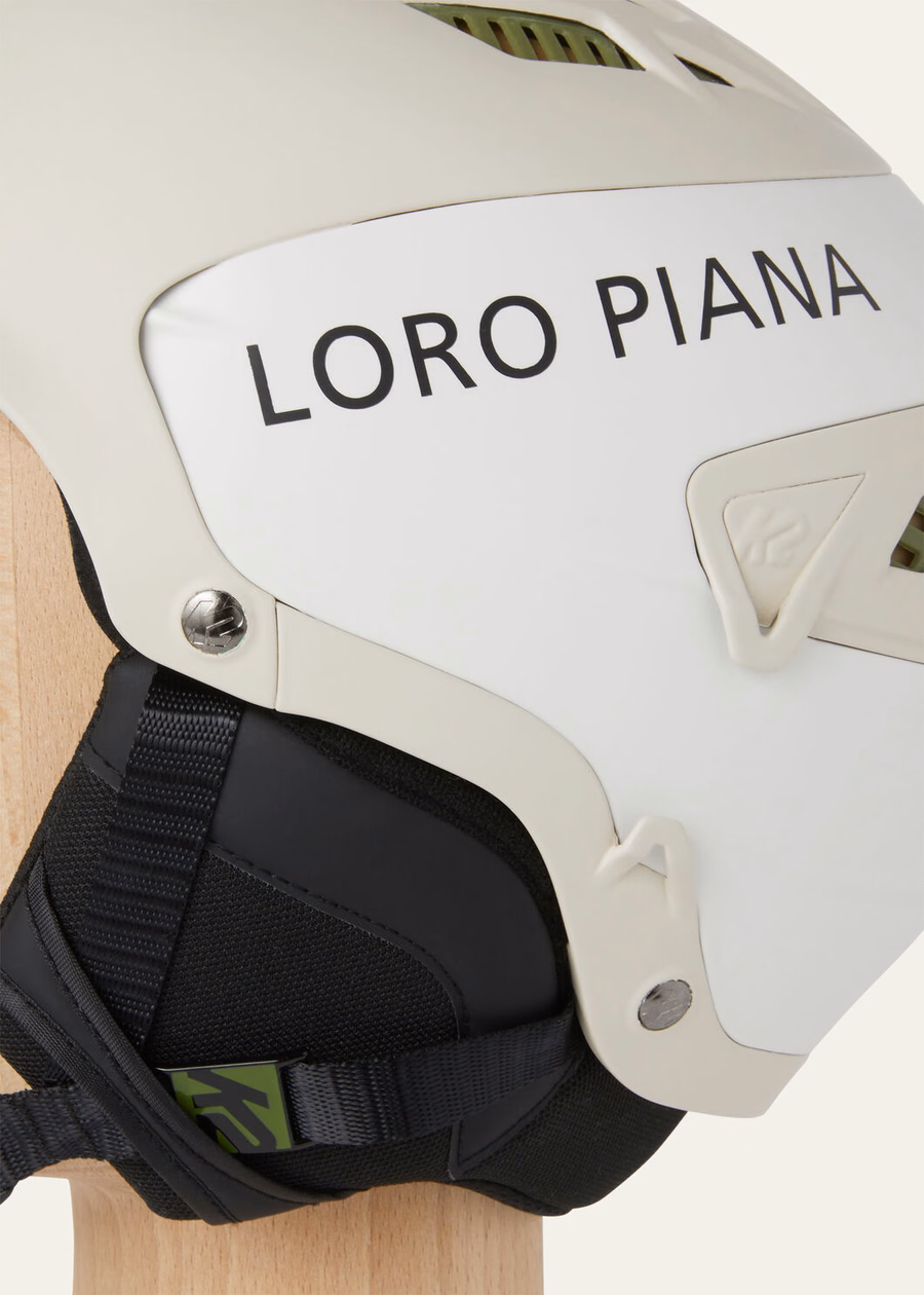 Loro Piana Polycarbonate Ski Helmet Desert Dune/White