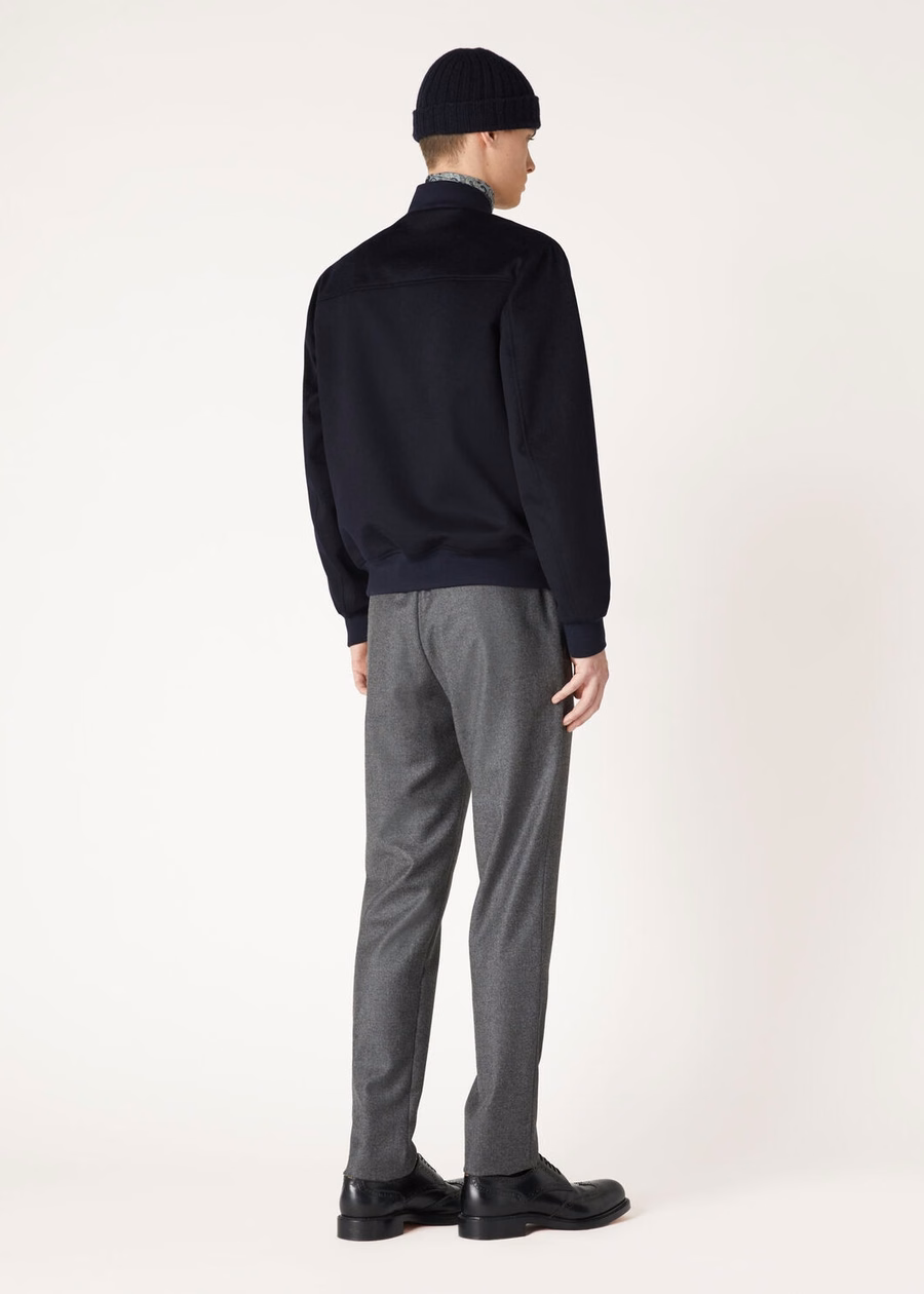 LP Ivy Cashmere Bomber Jacket - Storm System® Navy